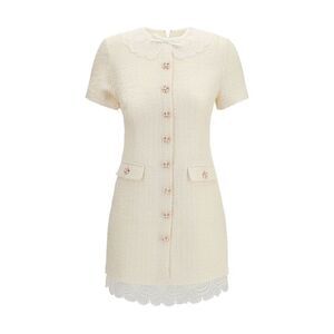 Self-Portrait Beige Polyester Casual Women's Dress